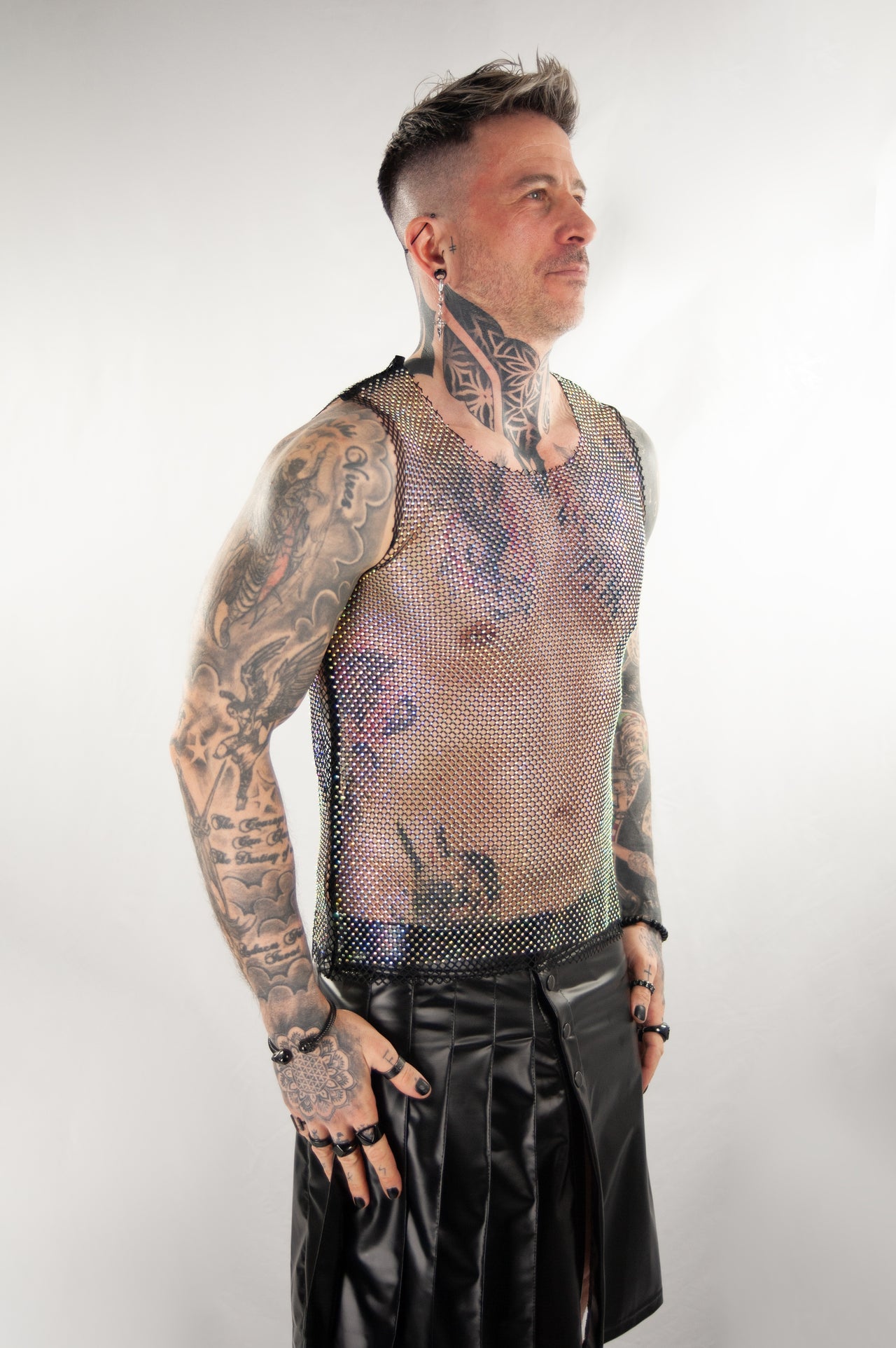 Shiny Hollow Out Shirt