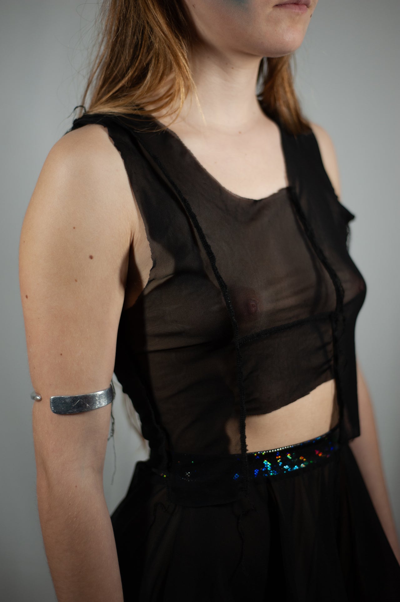 Haut en maille patchwork