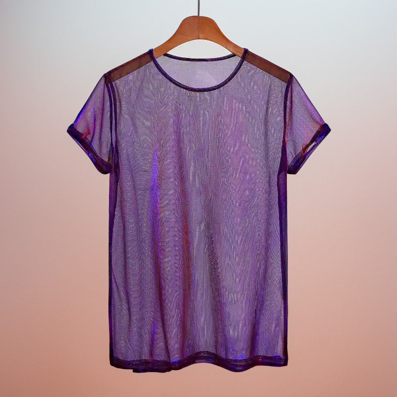 Glossy Mesh Shirt