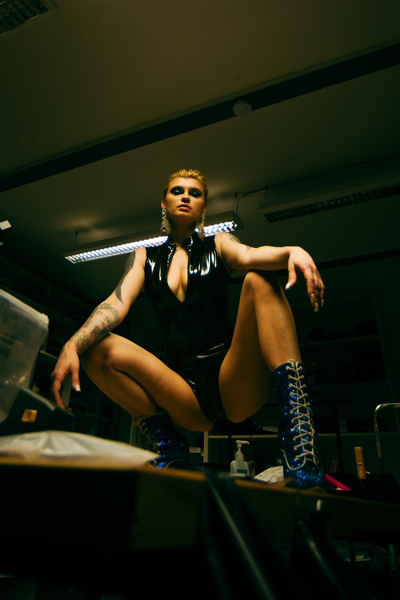 Body moulant col montant