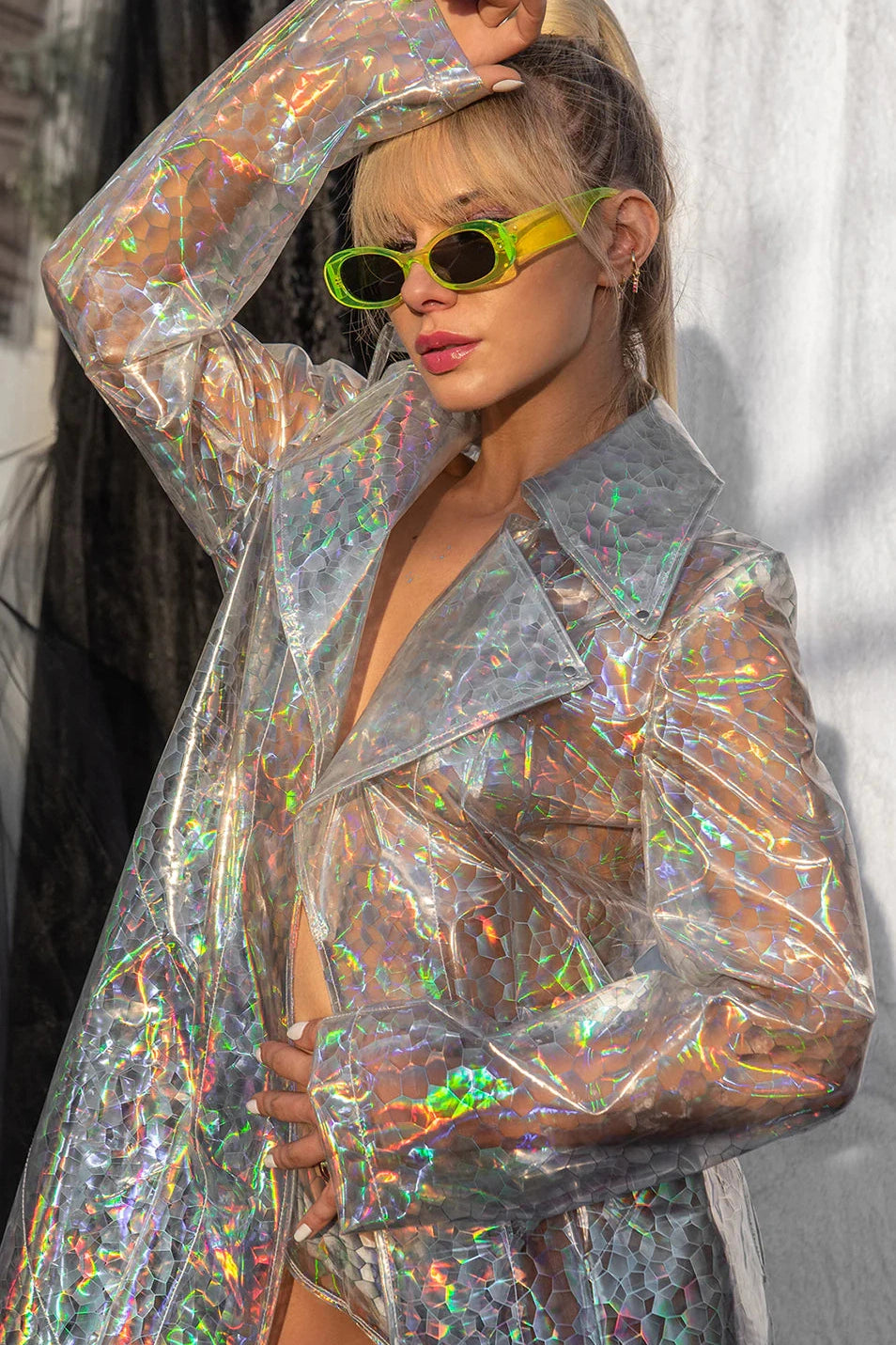 Transparent Trench Coat