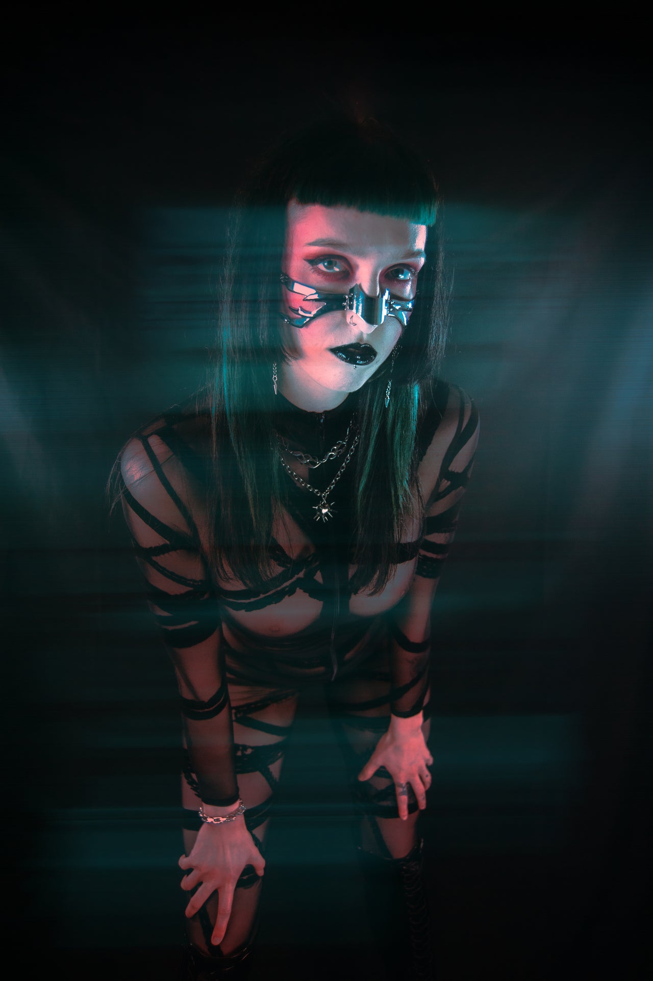 Combinaison moulante style James Bond