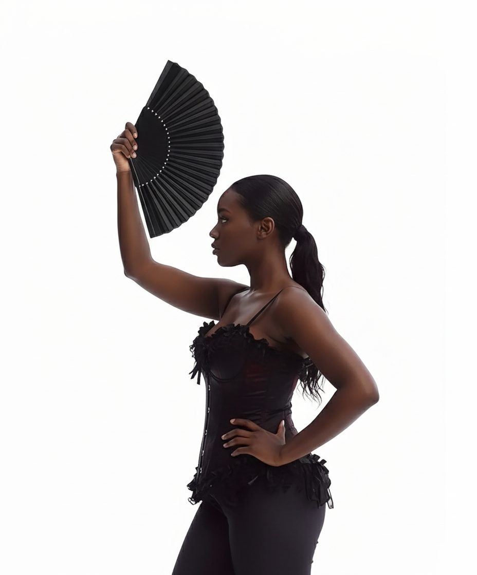 Ventilateur rétro noir