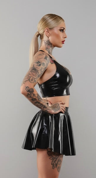 Haut à fermeture éclair foncé