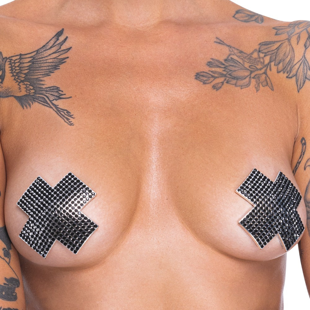 Black Gem Nipple Sticker