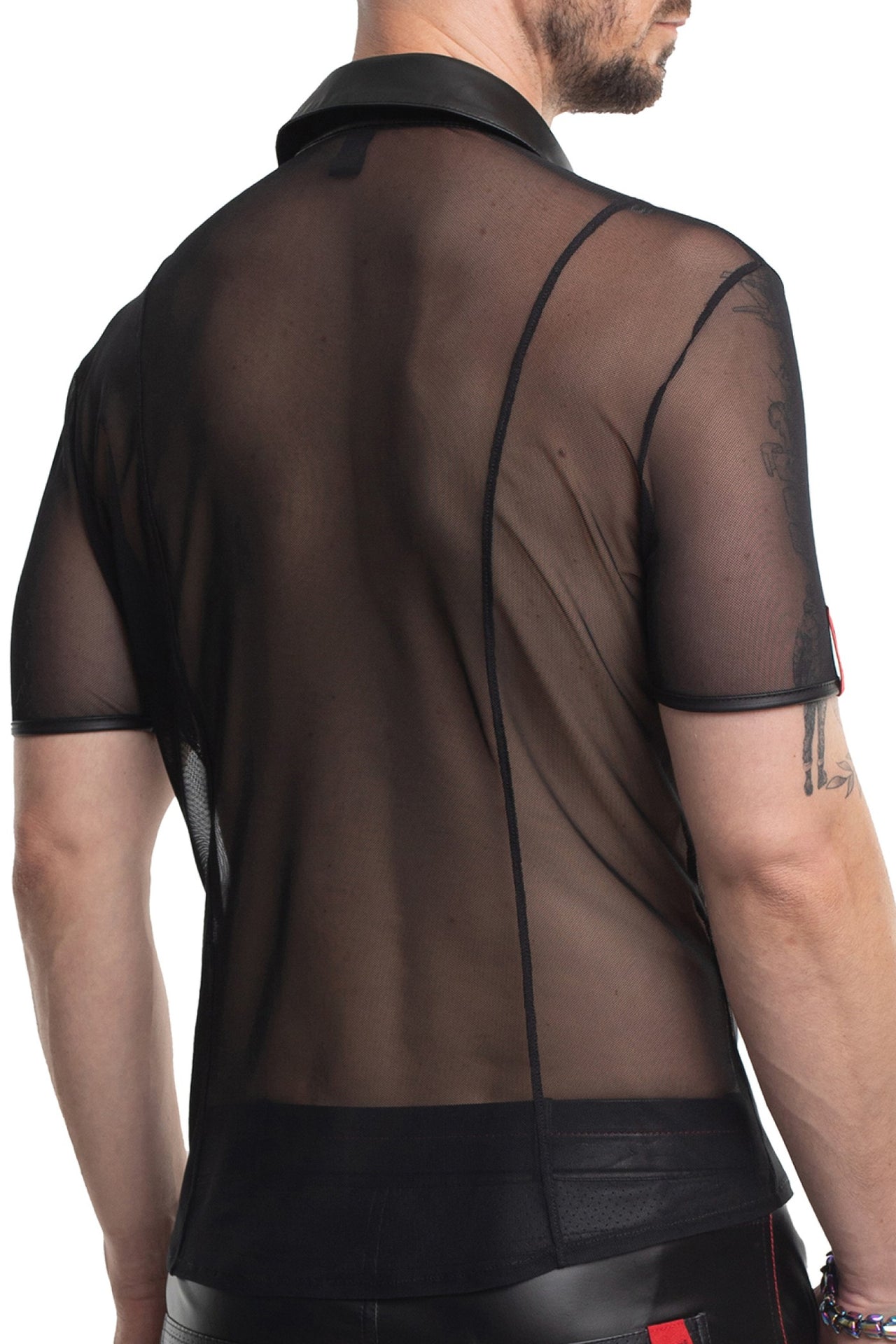 Mesh Zipper Polo