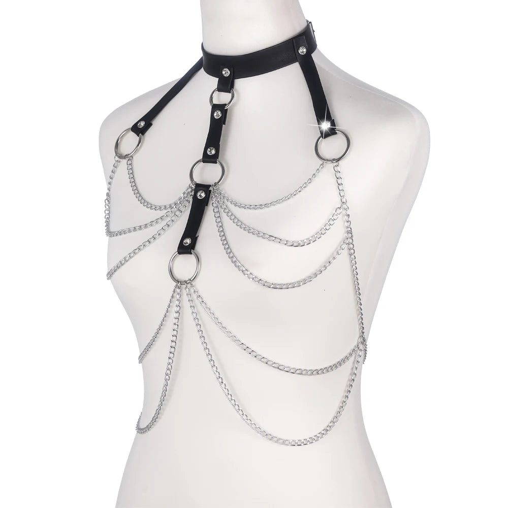 Harnais à chaîne strassée