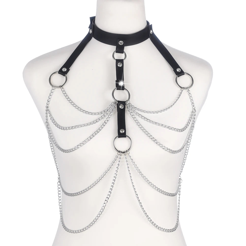 Harnais à chaîne strassée